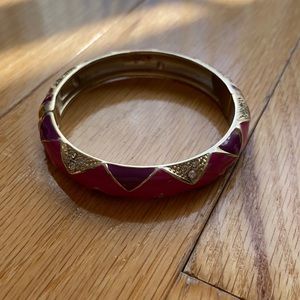 Bangle bracelet (pink,purple,gold)